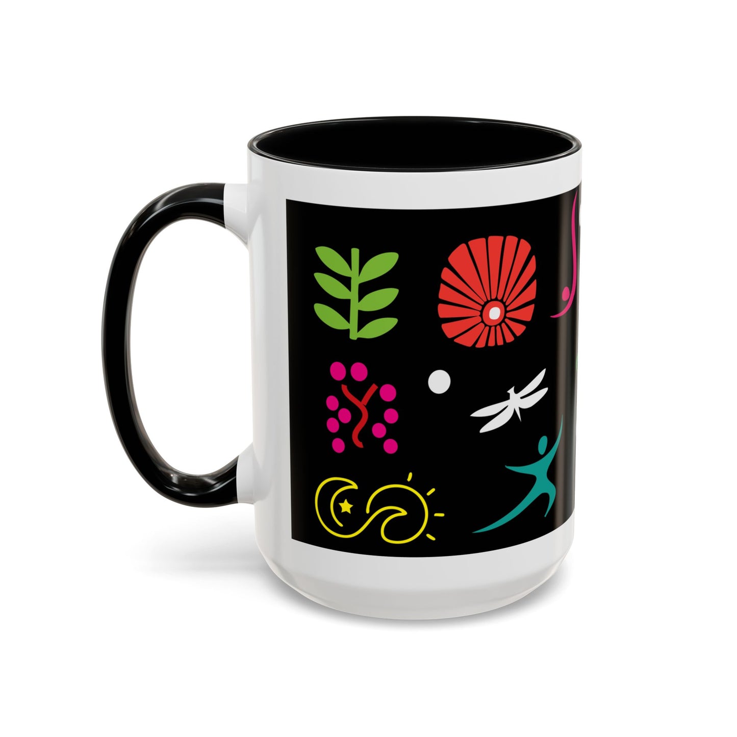 I Love Yoga Accent Coffee Mug (11, 15oz)