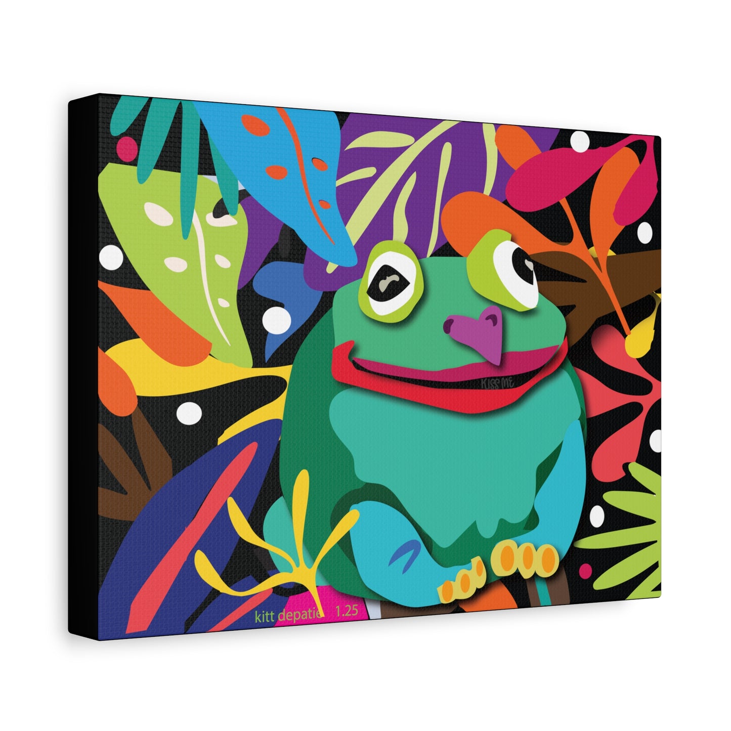 Frogalicous Matte Canvas, Stretched, 1.25"