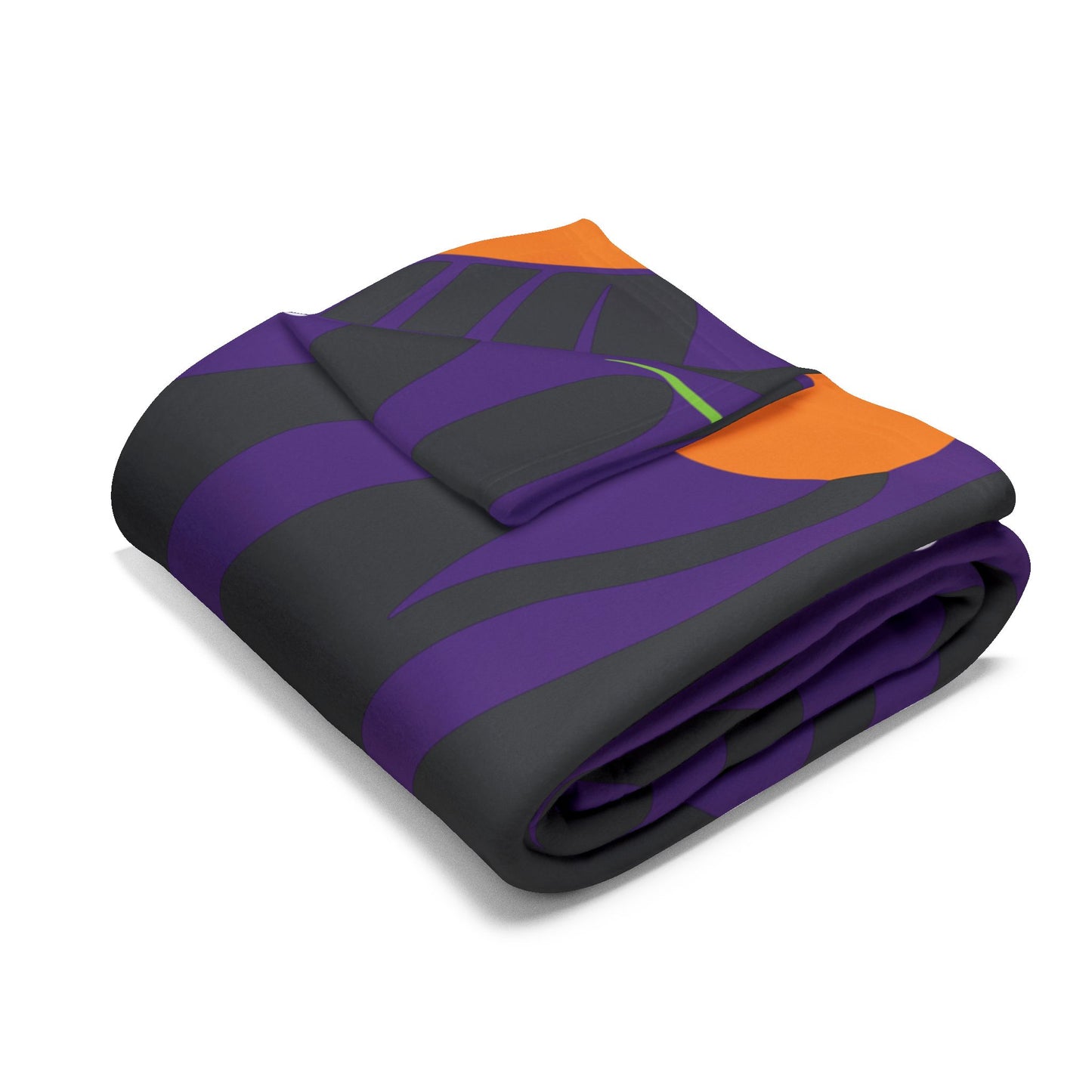 Orange Moon Flower Arctic Fleece Blanket
