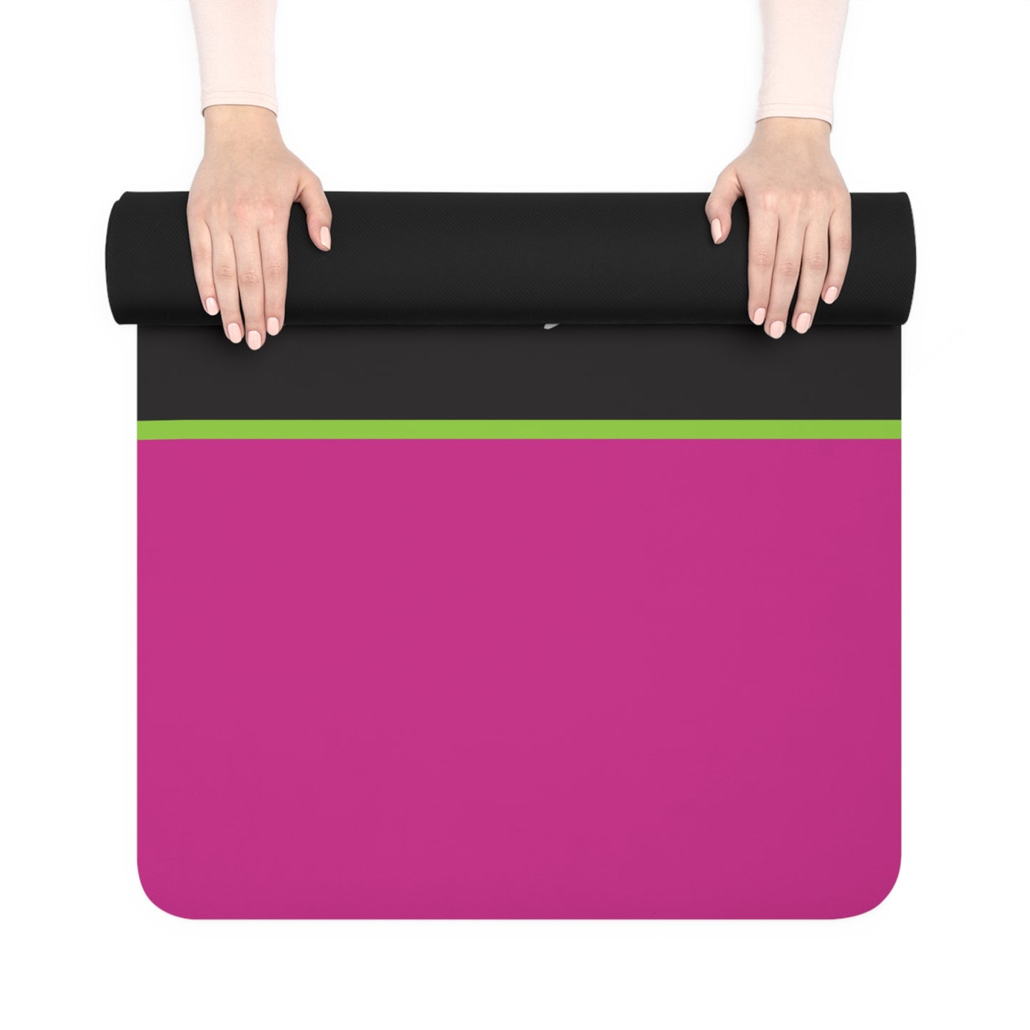Bloom Noir  Rubber Yoga Mat