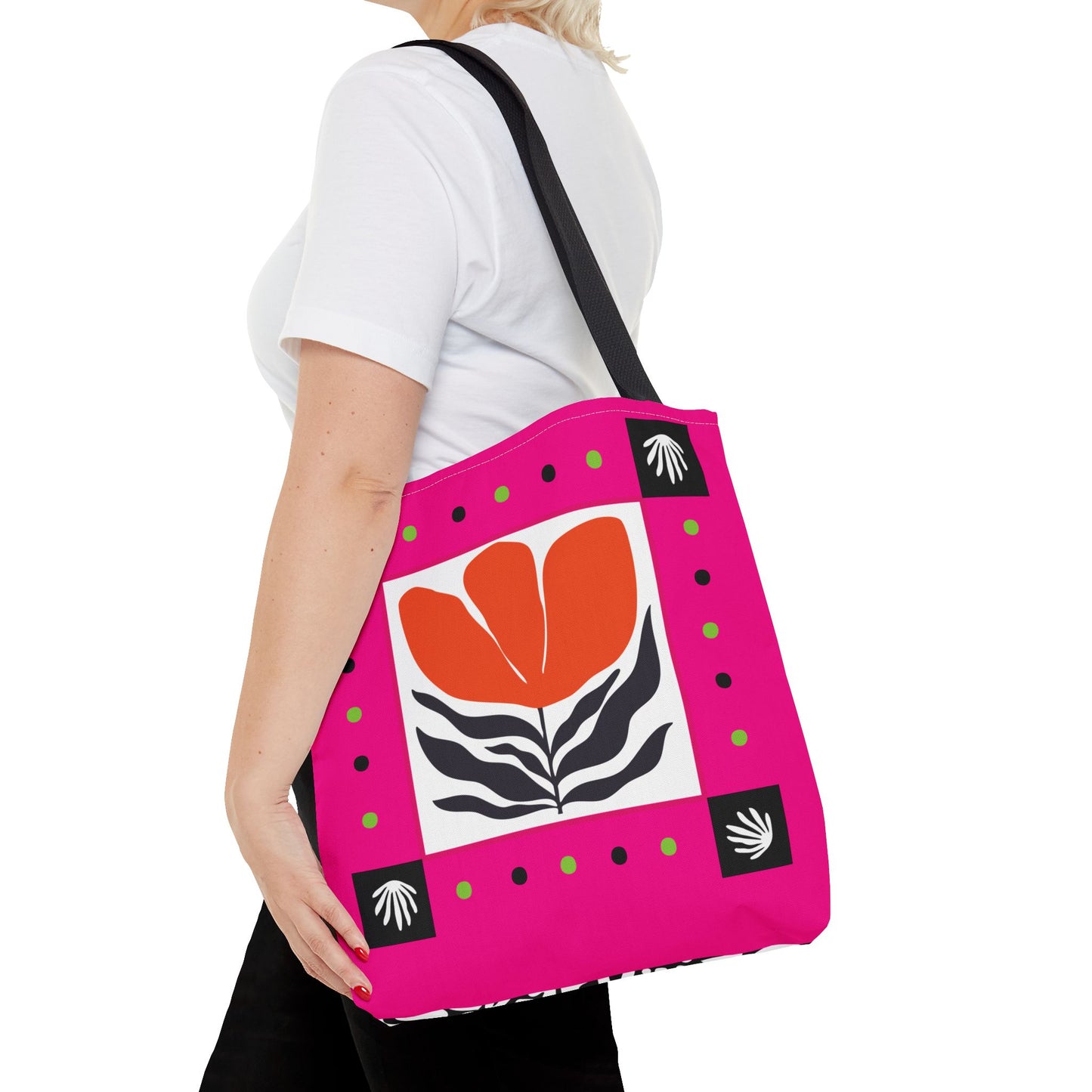 Orange Petal Pop Tote Bag