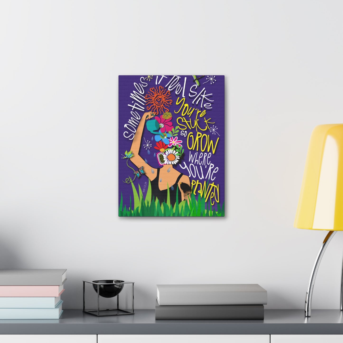 Grow Where You're Planted Canvas Stretched, 1.5''