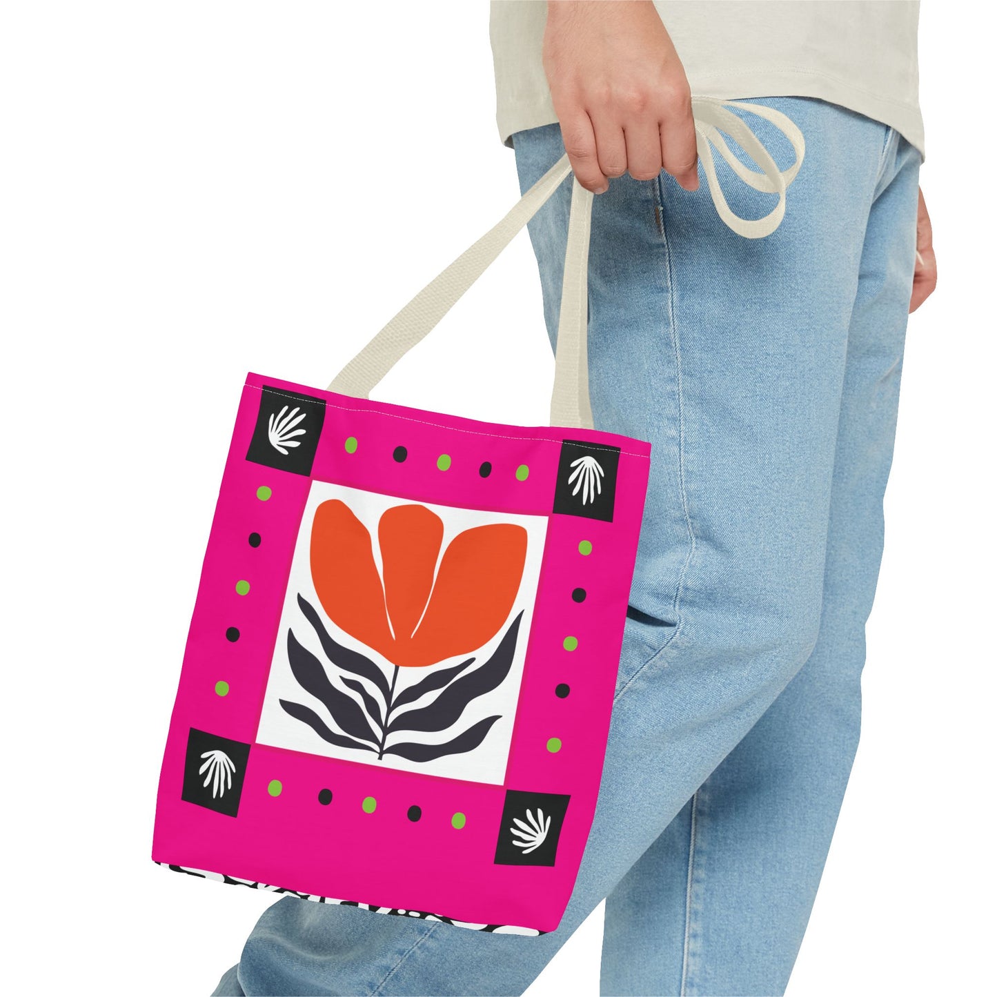 Orange Petal Pop Tote Bag