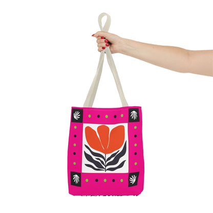 Orange Petal Pop Tote Bag