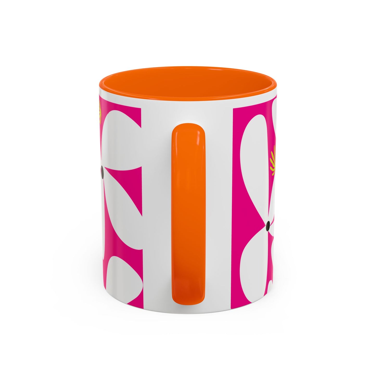 Pink Pop Daisy Accent Coffee Mug (11oz)