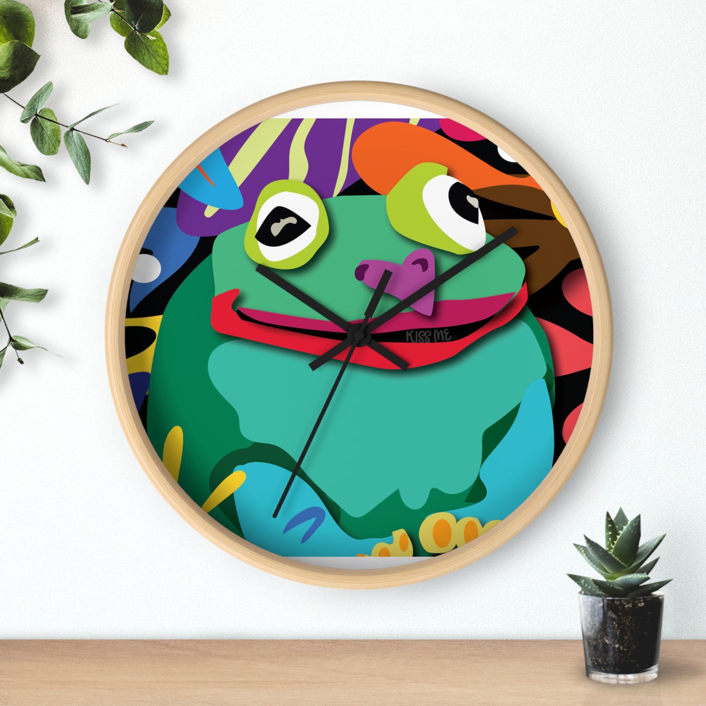 Frogolicious Wall Clock