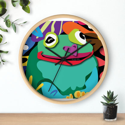 Frogolicious Wall Clock