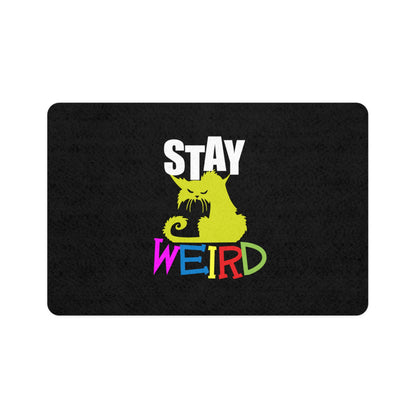 Stay Weird Pet Food Mat (12x18)