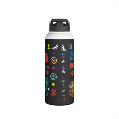 I Love Yoga Stainless Steel Water Bottle
