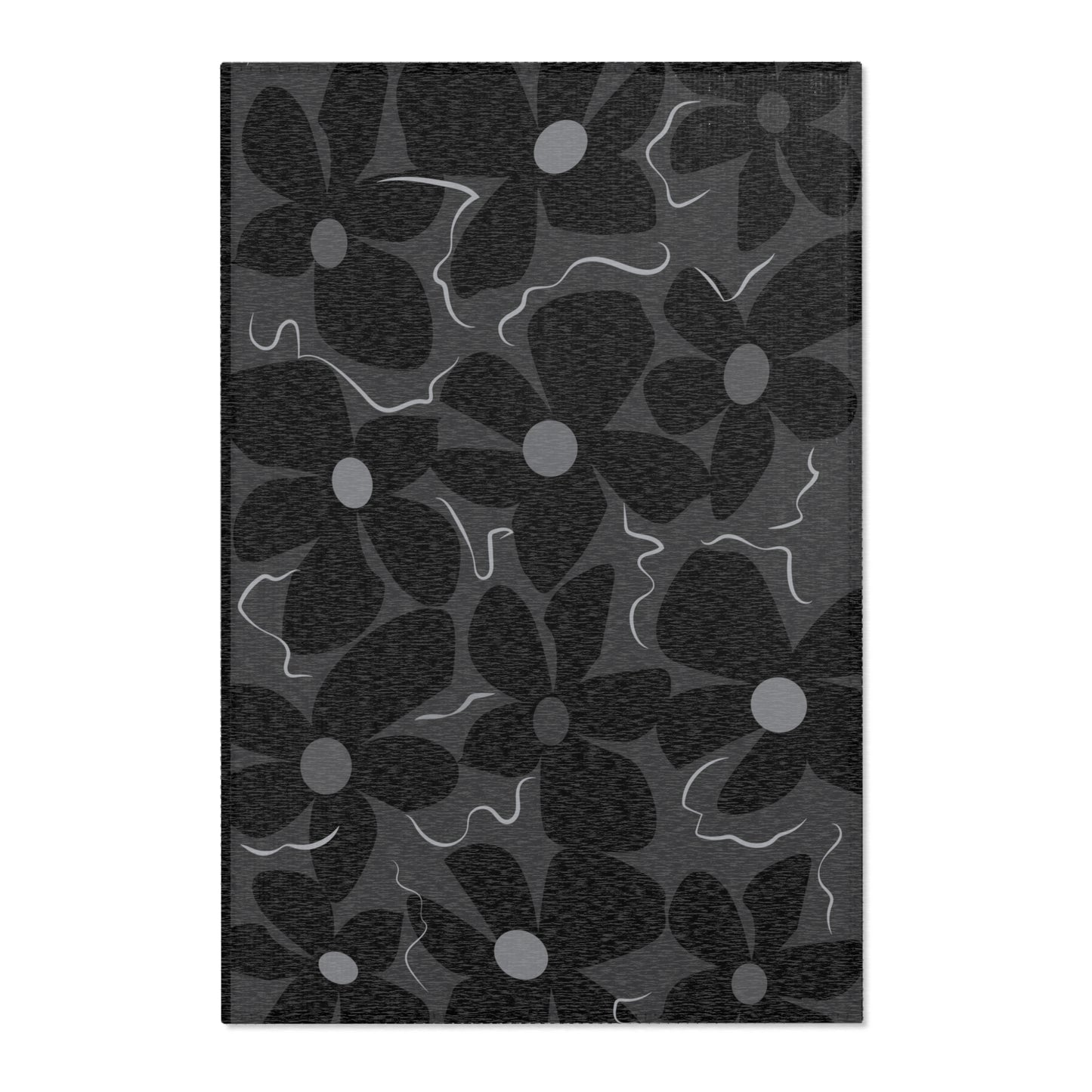 Midnight Modflower Area Rug