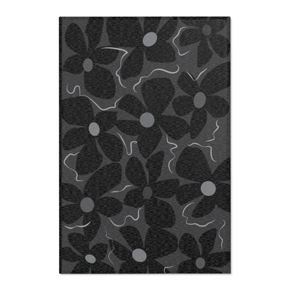 Midnight Modflower Area Rug