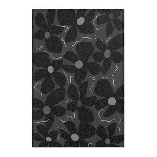 Midnight Modflower Area Rug