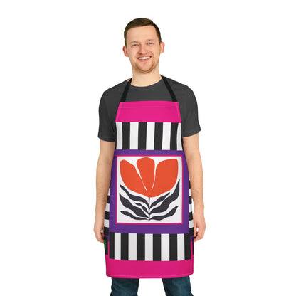 Orange Petal Pop Apron