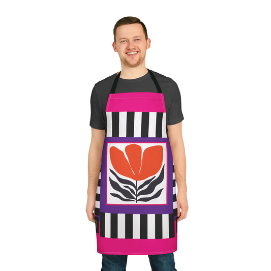 Orange Petal Pop Apron