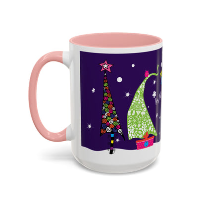 Holiday Trees Accent Coffee Mug (11, 15oz)