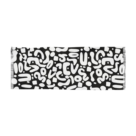 Black $ White  DooDad Light Scarf