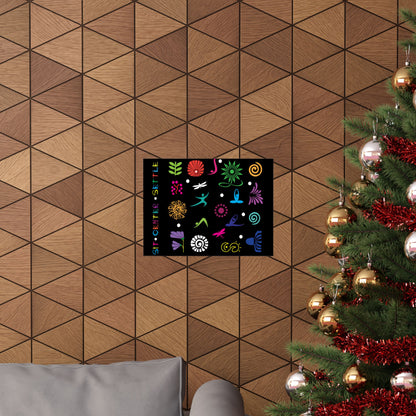 I Love Yoga Matte Horizontal Posters