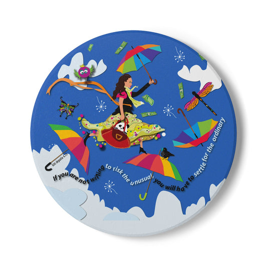 Risk the Unusual  Ceramic Coaster