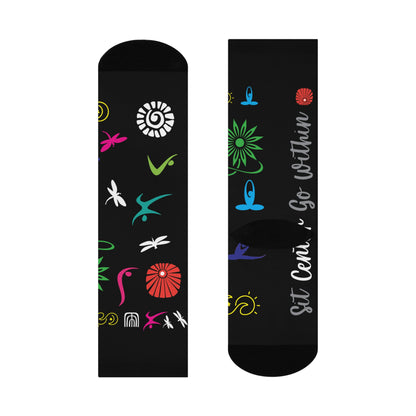 I Love Yoga Cushioned Crew Socks