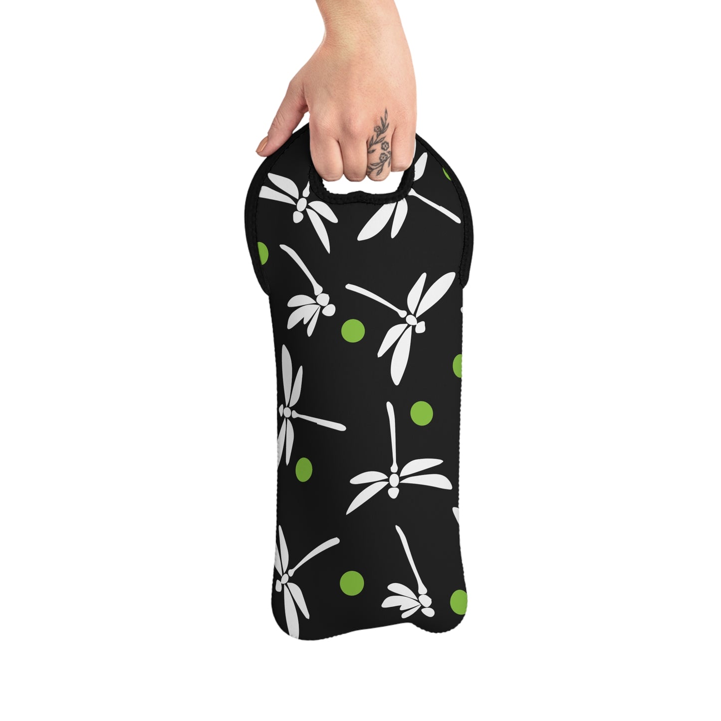 Dragon Fly Wine Tote Bag