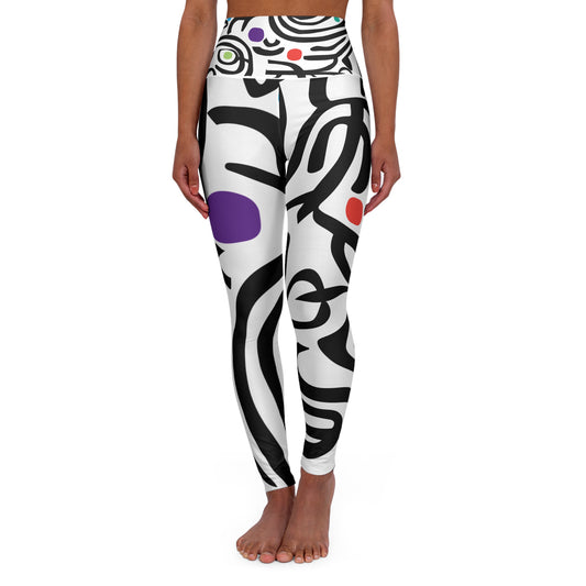 Dot Dot Swirl High Waisted Yoga Leggings