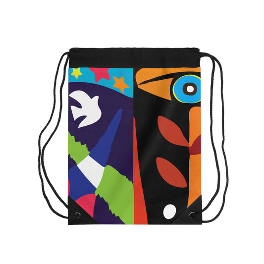 Urban Script Drawstring Bag