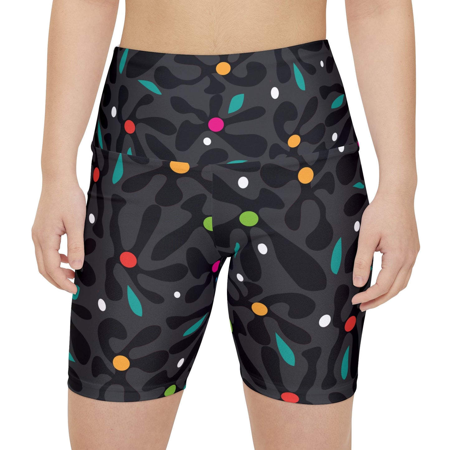Chromatic Bloom  Women's Workout Shorts