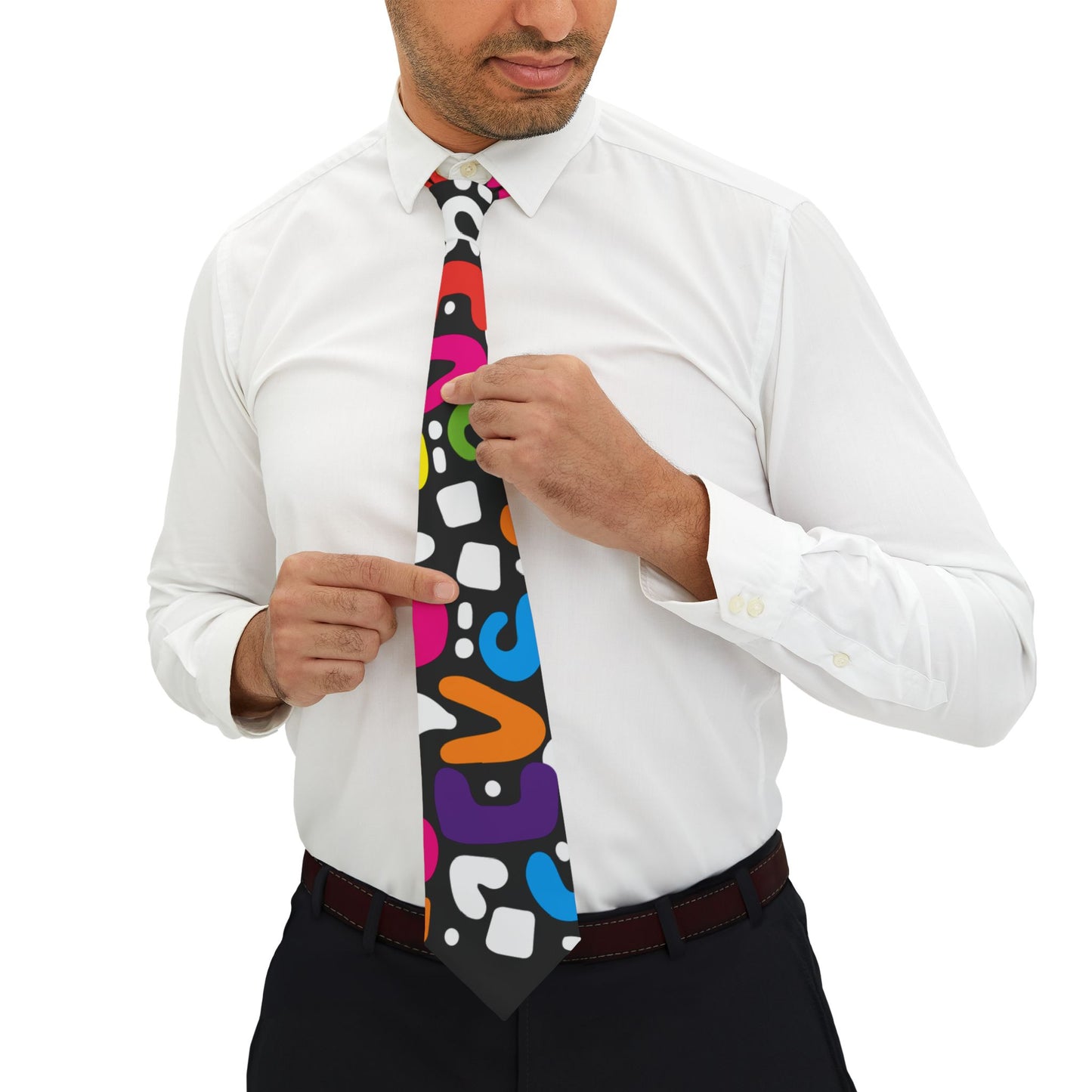 Colored Doodad Necktie