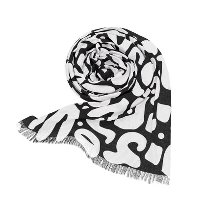 Black $ White  DooDad Light Scarf