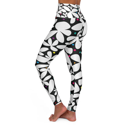 Daisy Dazzle High Waisted Yoga Leggings