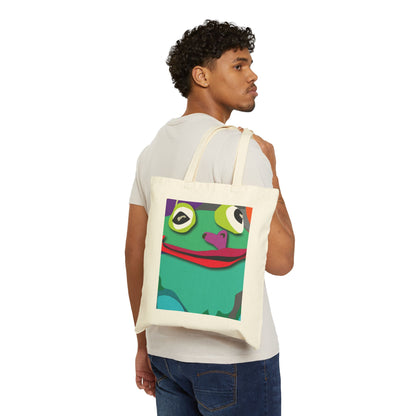 Frogilicious Cotton Canvas Tote Bag