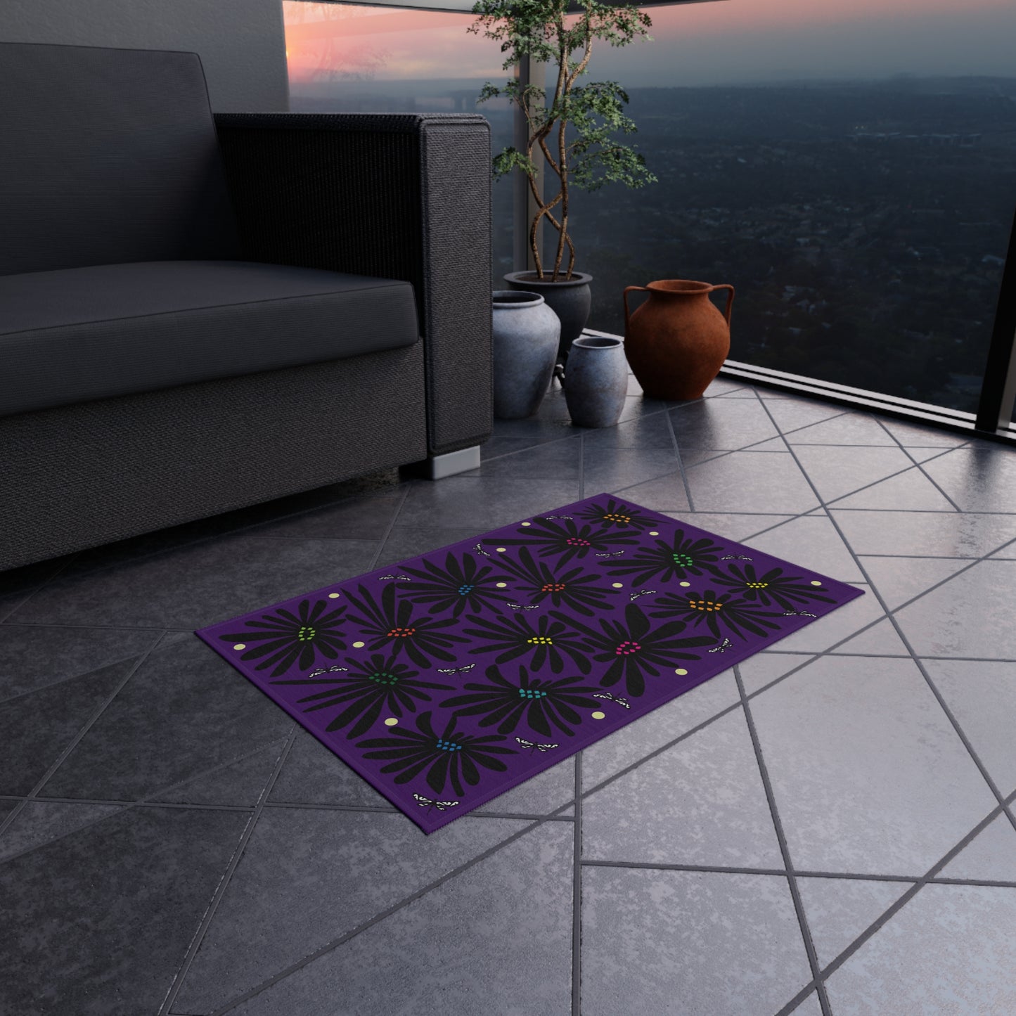 Velvet Petals Outdoor Rug