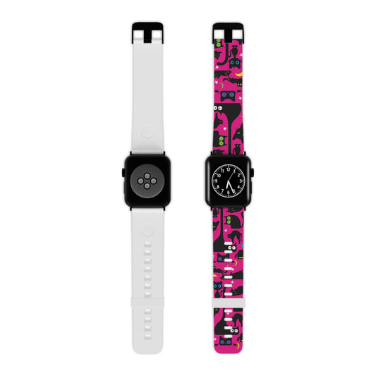 Pink Wicked Whiskers  Watch Band for Apple Watch