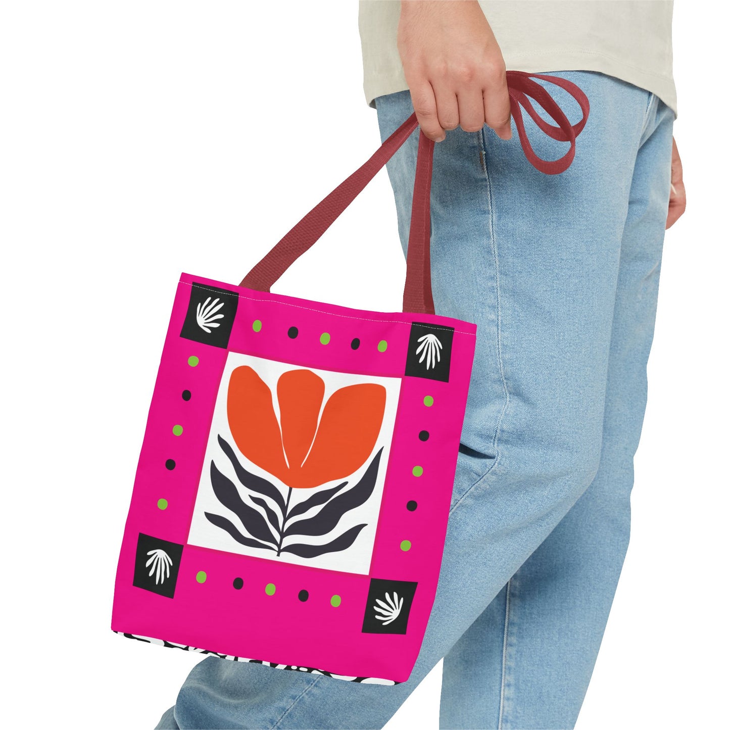 Orange Petal Pop Tote Bag