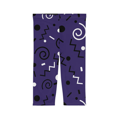 Purple Swirlverse  Women’s Capri Leggings