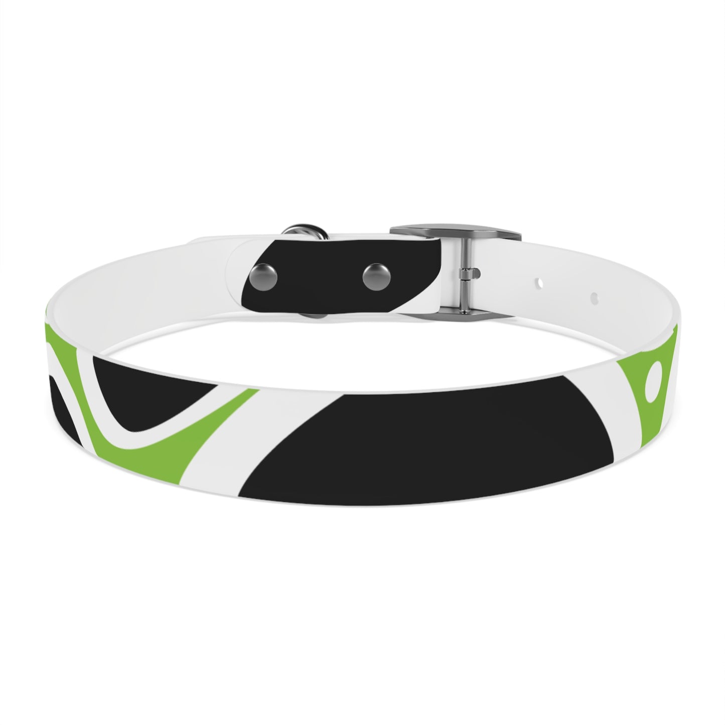 Lime Vivid Petal Edge Dog Collar