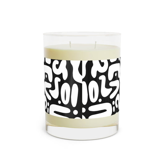 Black & White  DooDad Scented Candle (Full Glass, 11oz)