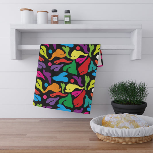 Flower Party Tea Towels (cotton, poly)