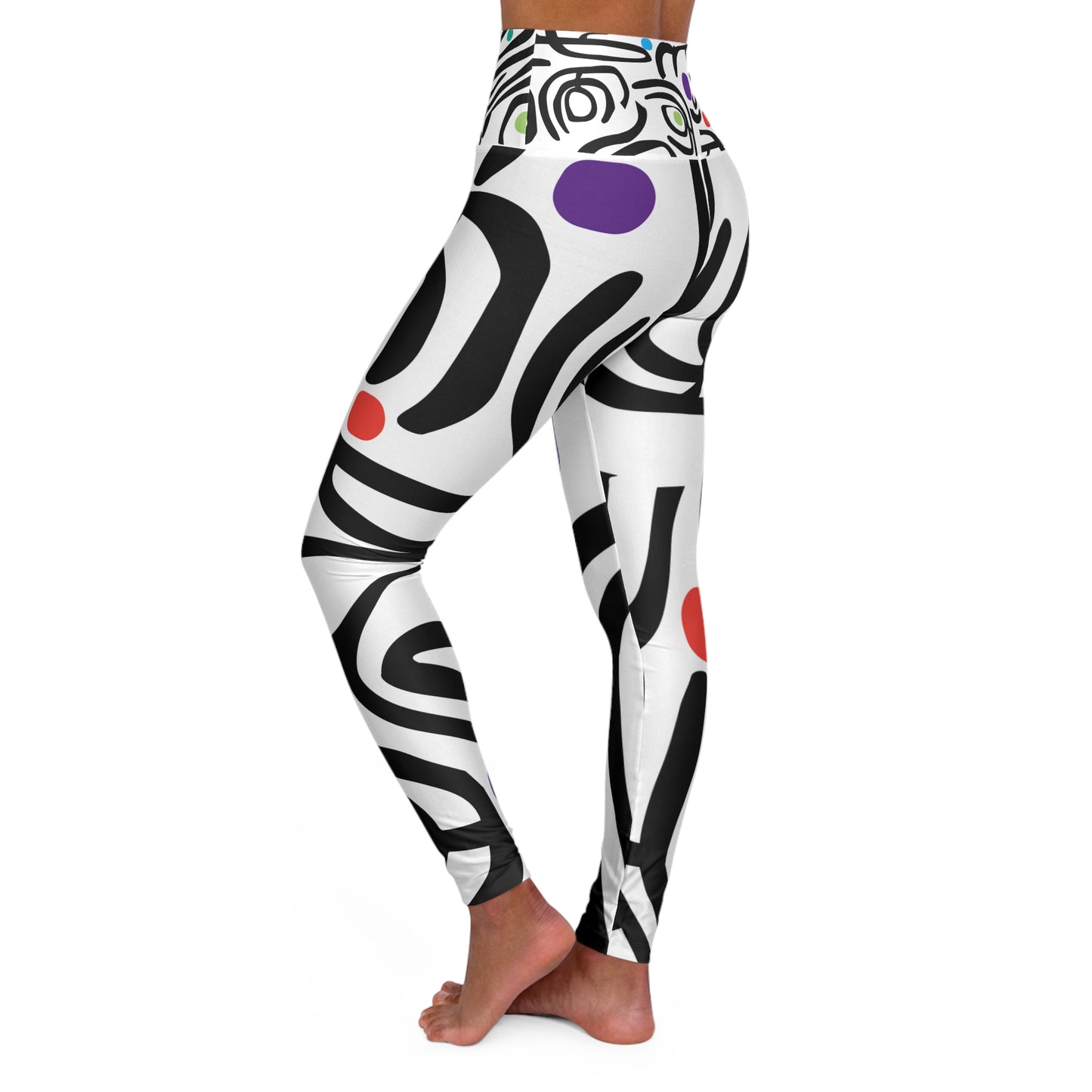 Dot Dot Swirl High Waisted Yoga Leggings