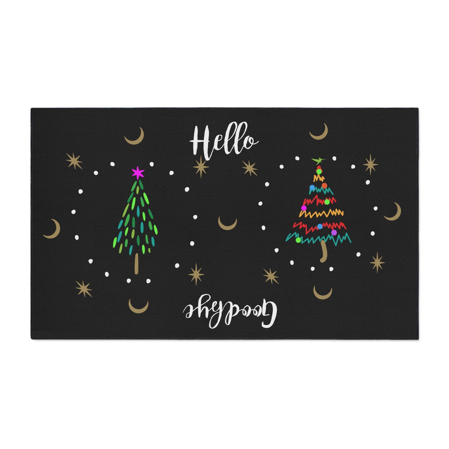 3 Trees Holiday Heavy Duty Floor Mat