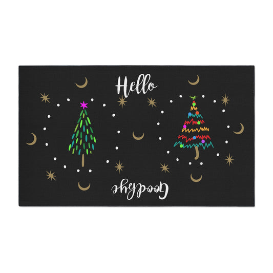 3 Trees Holiday Heavy Duty Floor Mat