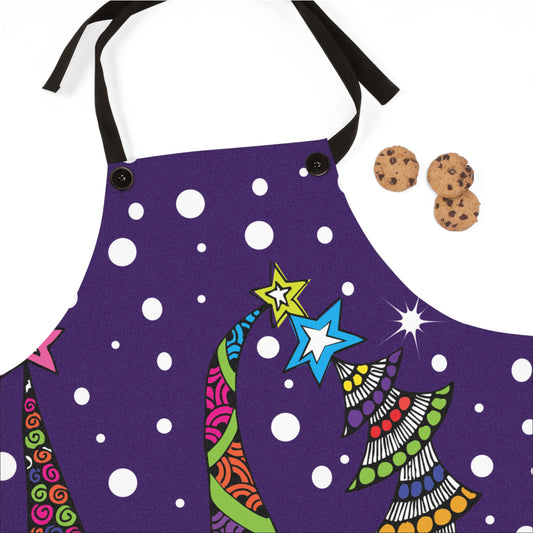 3 Holiday Trees Apron (AOP)