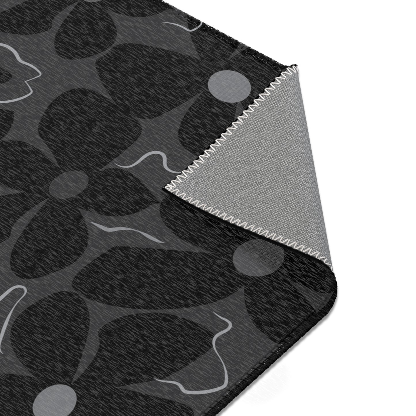 Midnight Modflower Area Rug