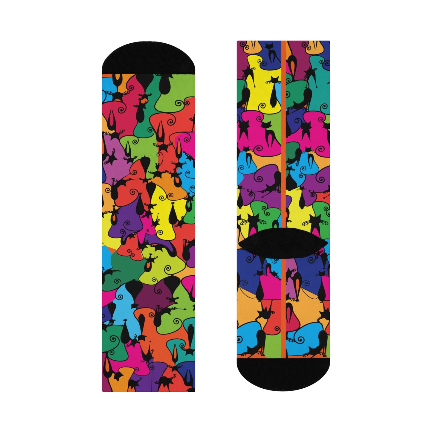 Kitty Cat Cushioned Crew Socks