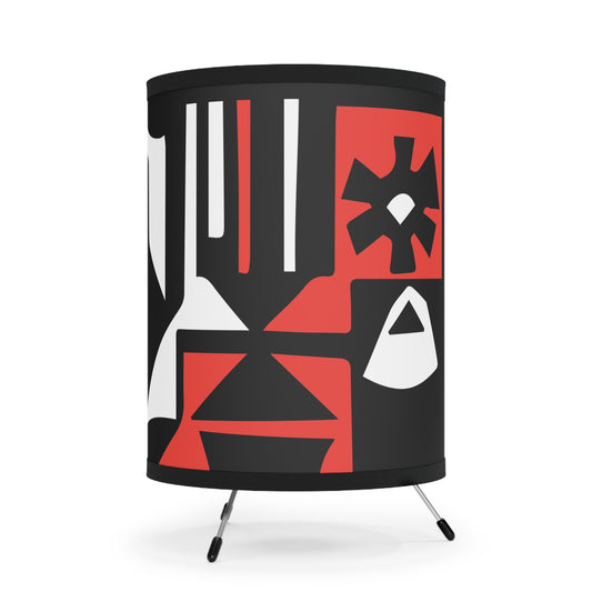 Tangerine Twist Tripod Lamp with High-Res Printed Shade, US\CA plug