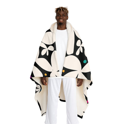 Daisey Dazzle Hooded Sherpa Fleece Blanket