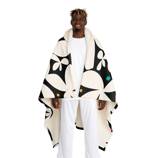 Daisey Dazzle Hooded Sherpa Fleece Blanket