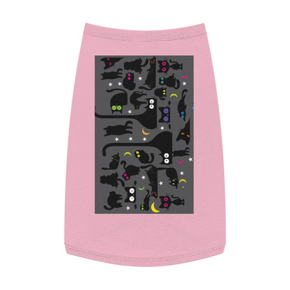Grey Wicked Whiskers Pet Tank Top