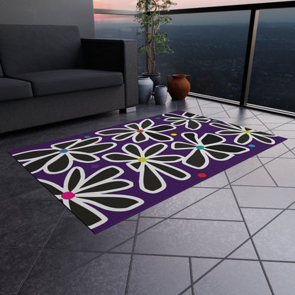 Summer Flower Love Outdoor Rug