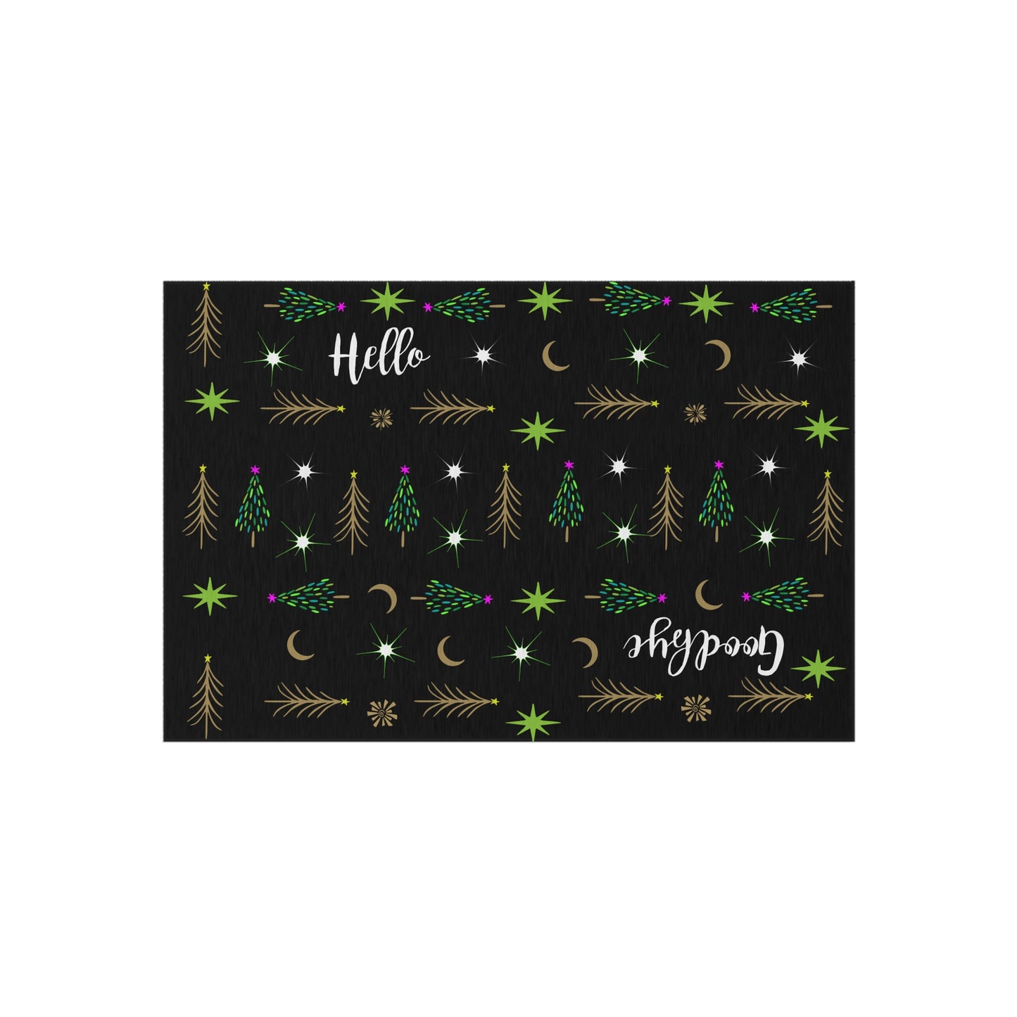Many Trees  Holiday Tree Outdoor Rug